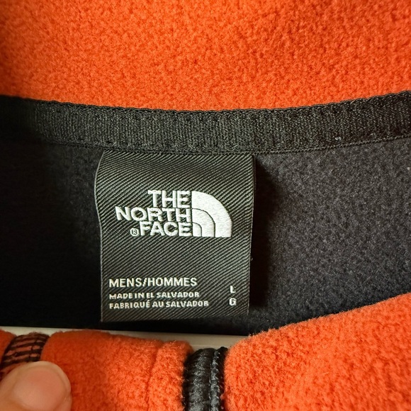 The North Face Black and Orange Fleece Jacket - Picture 5 of 6